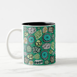 Zen-Abstraktes-Design-Tasse Zweifarbige Tasse