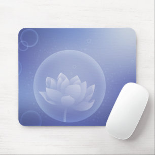 Zen-Achtsamkeitsgeschenk - Weiches Lotusblumen-Mau Mousepad