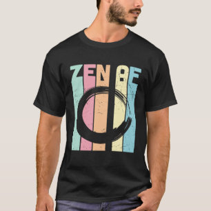 Zen AF Kreis Retro Vintage Yoga Zen Meditation Na T-Shirt