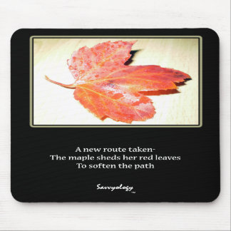 Zen-Ahorn-Gedicht u. Kunst Mousepad