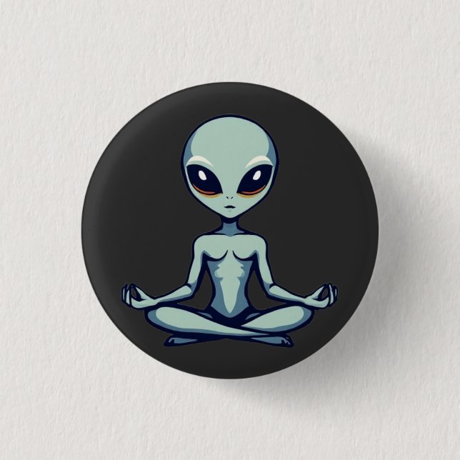Zen Alien Button (Vorderseite)