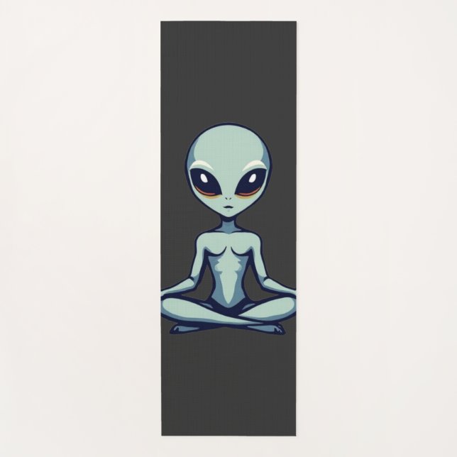 Zen Alien Yogamatte (Vorderseite)