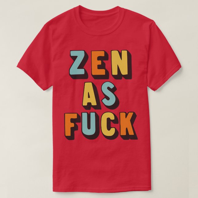 Zen als Retro Typografie Design 3 T-Shirt (Design vorne)