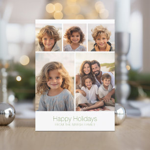 Zen Arch Green White - 5 Foto - Happy Feiertagskarte