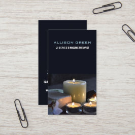Zen Aromatherapie Massage Therapeut Salon WELLNESS Visitenkarte