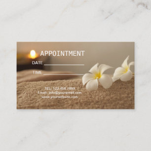 Zen Aromatherapie WELLNESS-CENTER Massage Behandlu Terminkarte