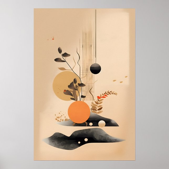 Zen Art Japandi Poster (Vorne)