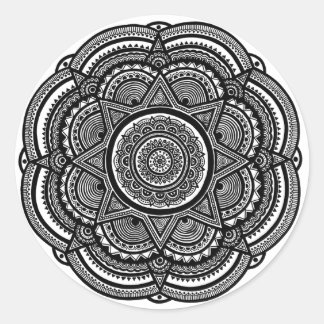 Zen Art Mandala Runder Aufkleber