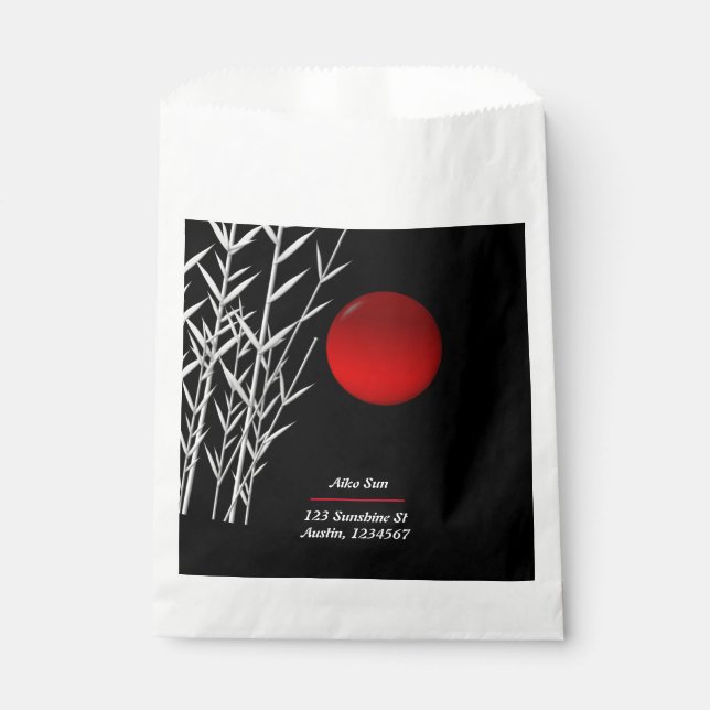 Zen Art ,viel Glück ,personalisiert Geschenktütchen (Vorderseite)