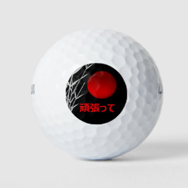Zen Art ,viel Glück ,personalisiert Golfball