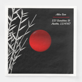Zen Art ,viel Glück ,personalisiert Serviette