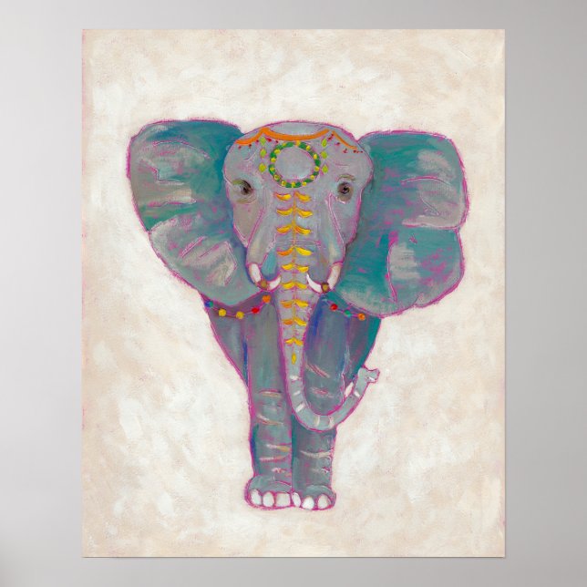 Zen Asian Elephant Poster (Vorne)