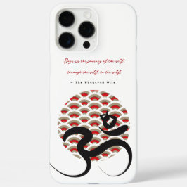 Zen Asian Red Sun Yoga Moderne Kalligraphie Om Om iPhone 16 Pro Max Hülle