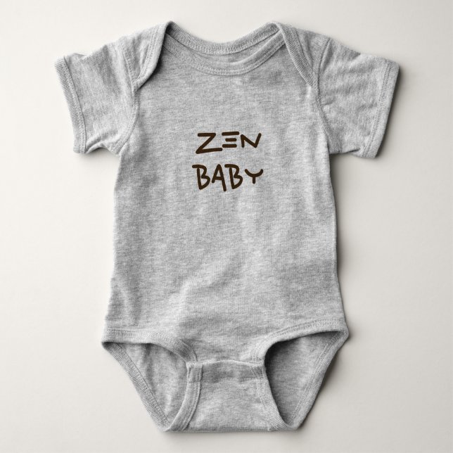 Zen-Baby-Spielanzug-T-Shirt Baby Strampler (Vorderseite)