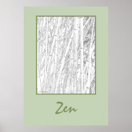 'Zen Bamboo' Poster
