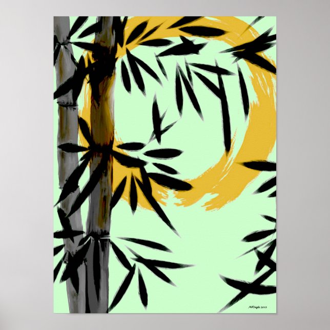 Zen Bamboo Sun Poster (Vorne)