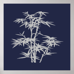 Zen-Bambus im asiatischen Stil Poster