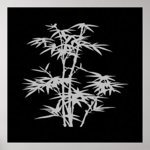 Zen-Bambus im asiatischen Stil Poster