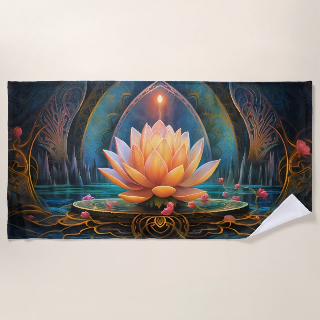 Zen Beach Handtuch (Vorderseite)