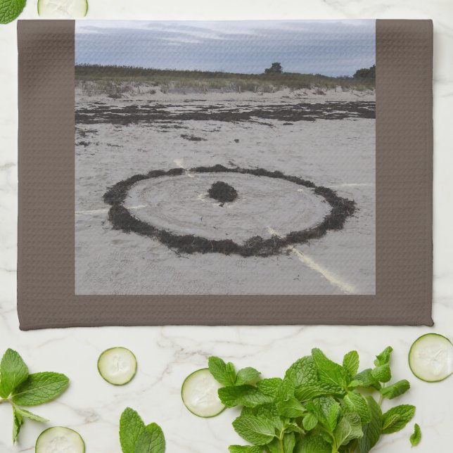 Zen Beach Kitchen Towel Geschirrtuch (Gefaltet)