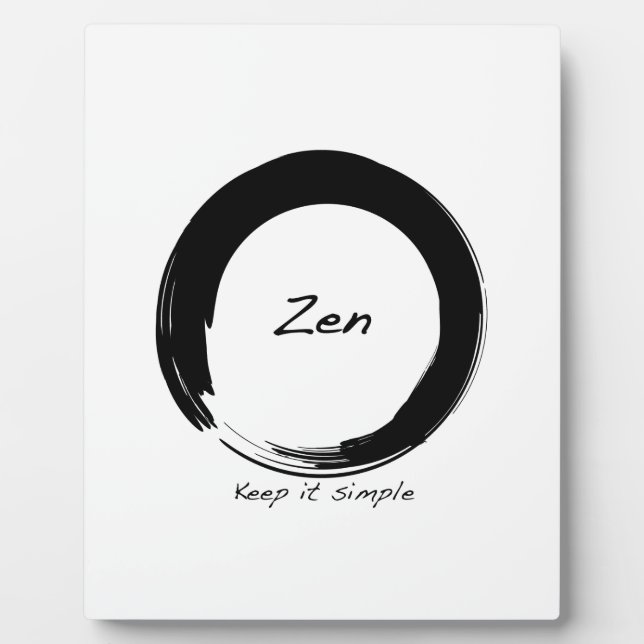 Zen: Behalt einfach Fotoplatte (Vorderseite)
