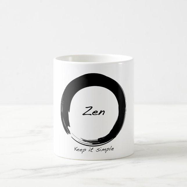 Zen: Behalten Sie ihn einfach Kaffeetasse (Mittel)