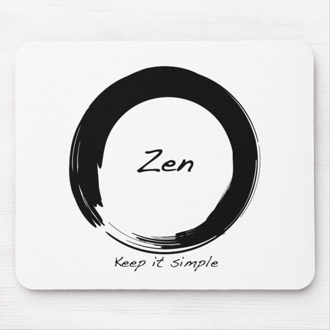 Zen: Behalten Sie ihn einfach Mousepad (Vorne)