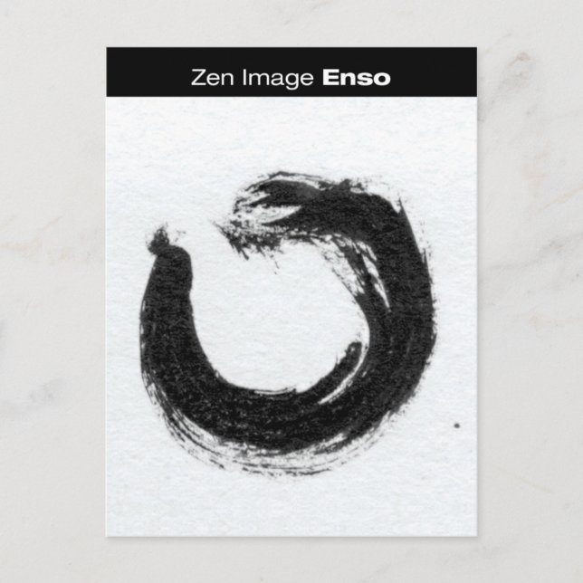 Zen-Bild: Enso Postkarte (Vorderseite)