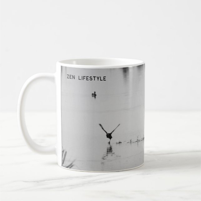 Zen Bird/Zen Lifestyle/Magnetkarte Kaffeetasse (Links)