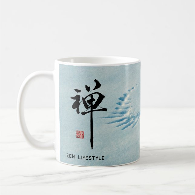 Zen Bird/Zen Lifestyle/Magnetkarte Kaffeetasse (Links)