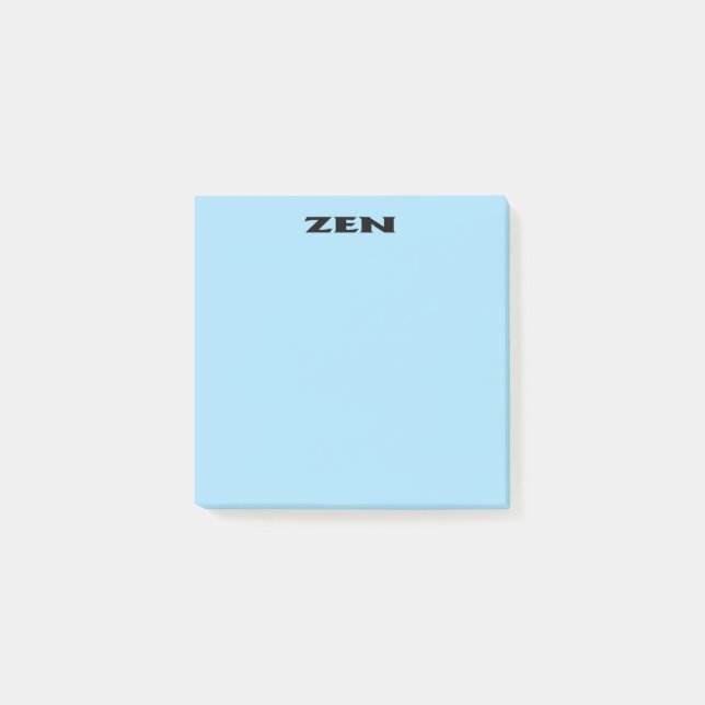 Zen-blaue Notizblöcke Post-it Klebezettel (Vorderseite)