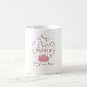Zen Bleib Ruhig Mama Gold Lotus Kunst Kaffeetasse