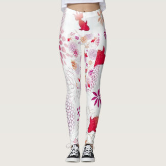 Zen-Blüten: Kimono Chic Leggings