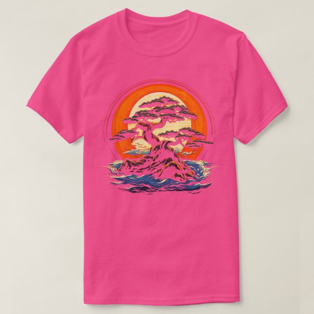 Zen Bonsai Enthusiast Bonsai Tree T-Shirt (Design vorne)