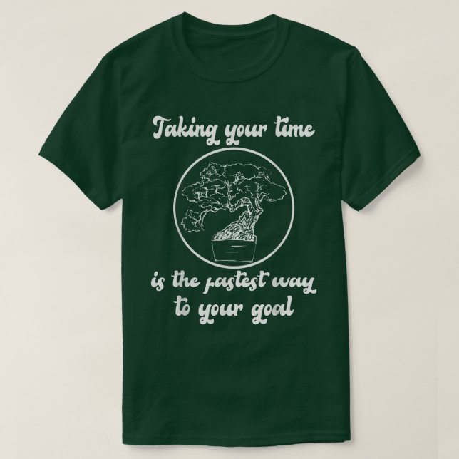 Zen Bonsai Tree Japanische Kultur Männer und Fraue T-Shirt (Design vorne)