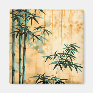 Zen Botanische Natur Bambuswald Magnet