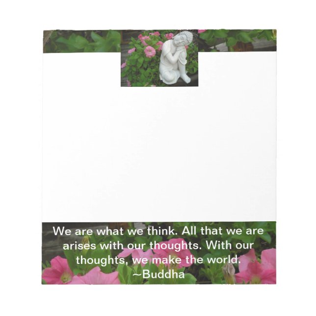 Zen Buddha 5.5x6" Notepad Notizblock (Vorderseite)