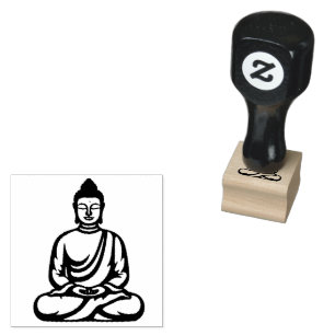 Zen Buddha Gummistempel