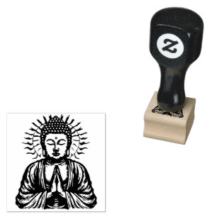 Zen Buddha Gummistempel