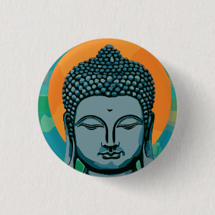 Zen Buddha Head Button