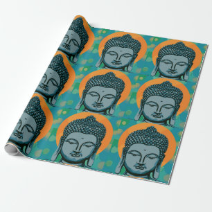 Zen Buddha Head Geschenkpapier