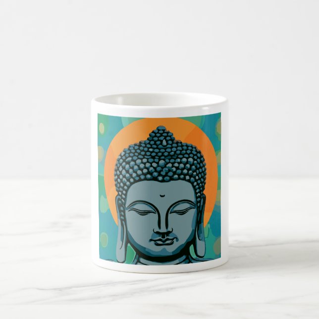 Zen Buddha Head Kaffeetasse (Mittel)