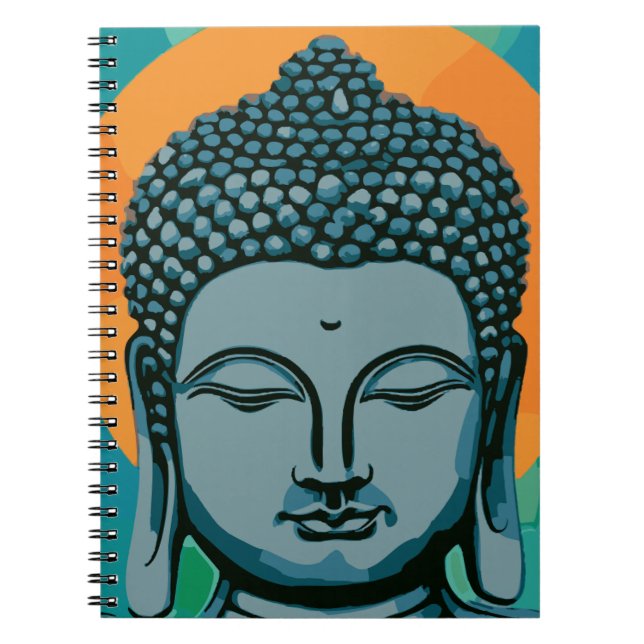 Zen Buddha Head Notizblock (Vorderseite)