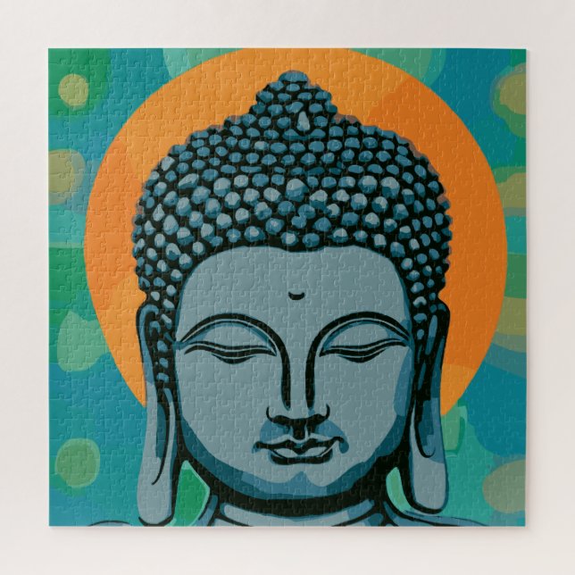 Zen Buddha Head Puzzle (Vertikal)