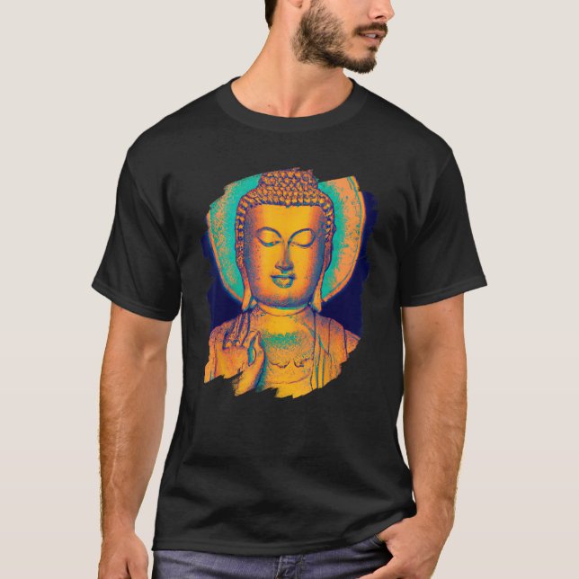 Zen Buddha Mandala Spirituelle Meditation im asiat T-Shirt (Vorderseite)
