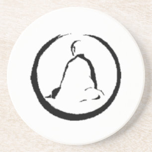 Zen Buddha Meditation Sandstone Untersetzer