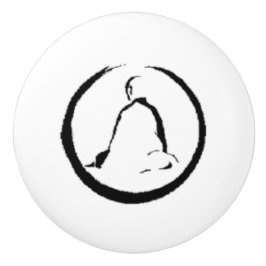Zen Buddha Meditierende Keramik Pull Knob Keramikknauf