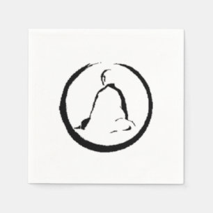 Zen-Buddha meditierende Papiertücher Serviette