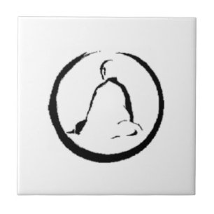 Zen-Buddha meditierendes Keramikfliesen Fliese