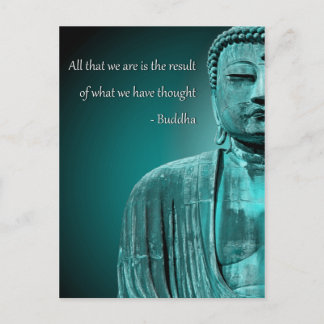 Zen Buddha Zitat Inspiration Spirituell Postkarte